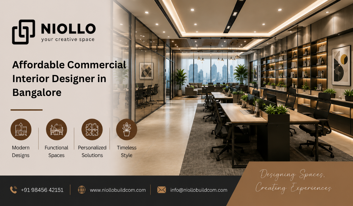 Affordable Commercial Interior Designer in Bangalore
